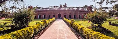 Sixty Dome Mosque structural columns view